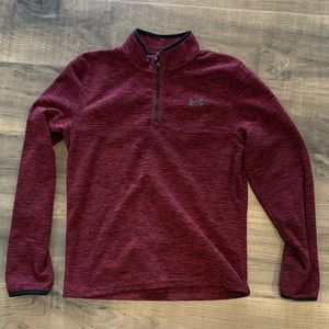 Under Armour Boys' Outdoor Quarter Zip Pullover Fleece, Size XL